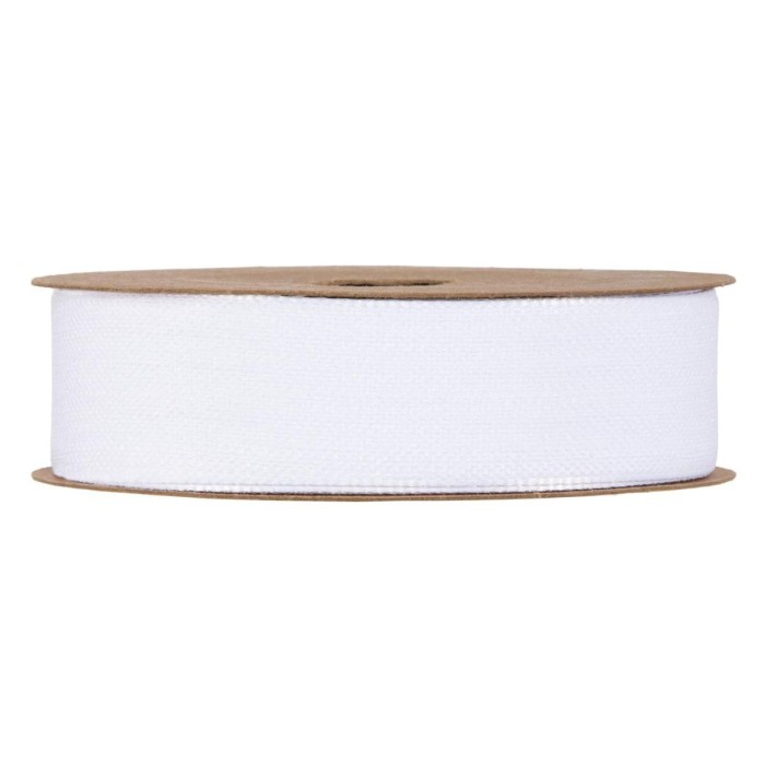 NASTRO COTONE ECOVELOUR MM25X20MT BIANCO